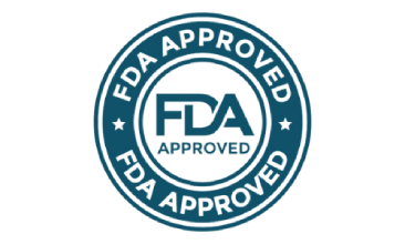 Badge representing production in a registered FDA compliant facility